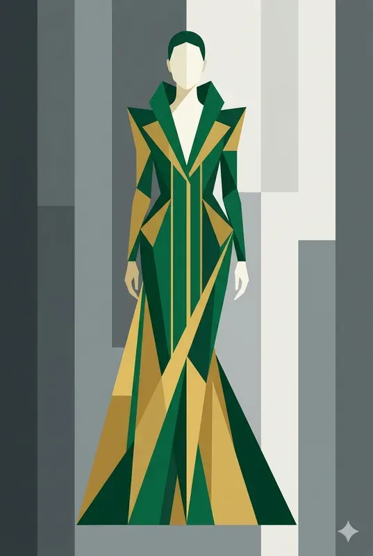 Abstract Geometric Fashion Poster Art