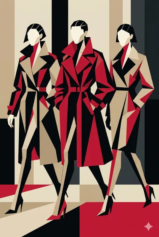 Abstract Geometric Fashion Poster Art