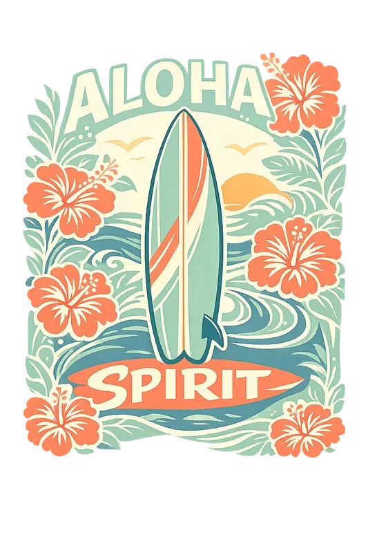 Retro Tropical Apparel Graphic Designs