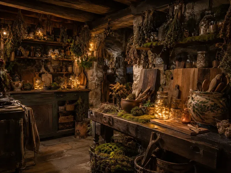 Dark Goblincore Kitchen Designs