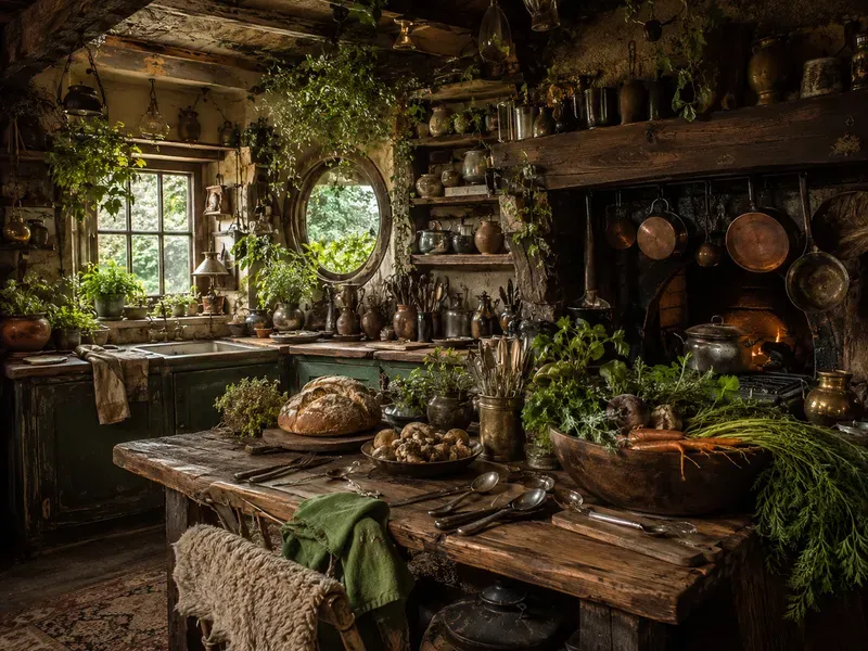 Dark Goblincore Kitchen Designs