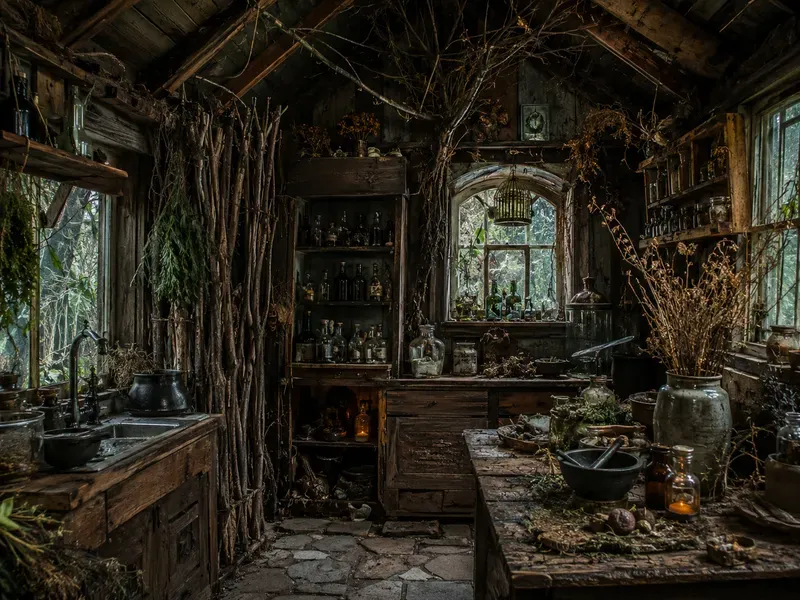 Dark Goblincore Kitchen Designs