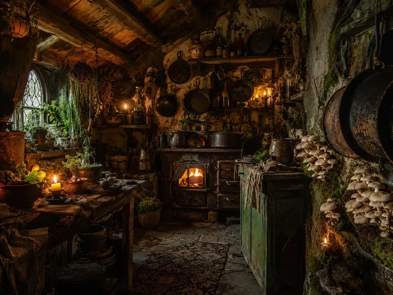 Dark Goblincore Kitchen Designs