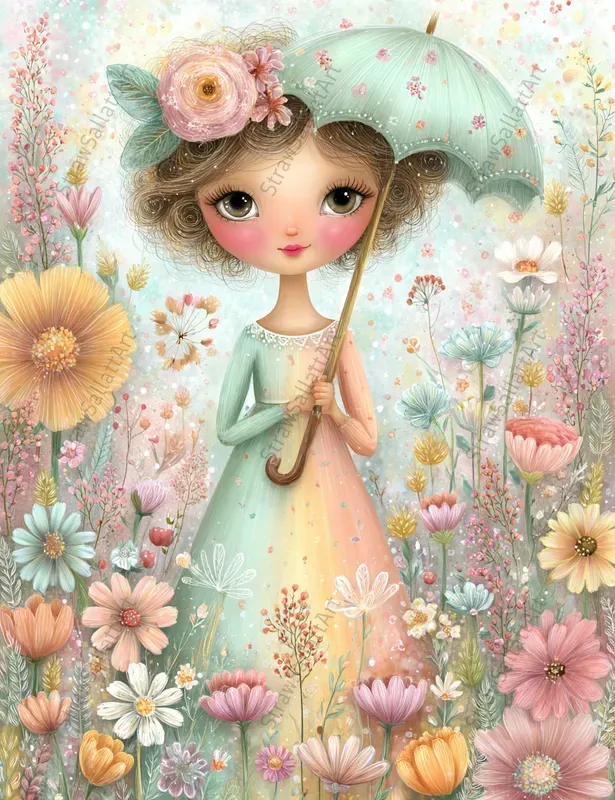 Spring Garden Junk Journal Floral Posters