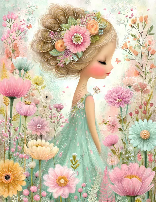 Spring Garden Junk Journal Floral Posters