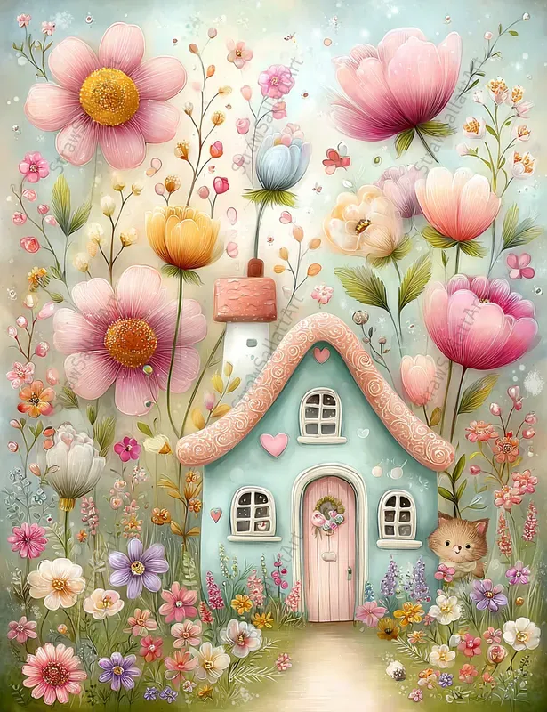 Spring Garden Junk Journal Floral Posters