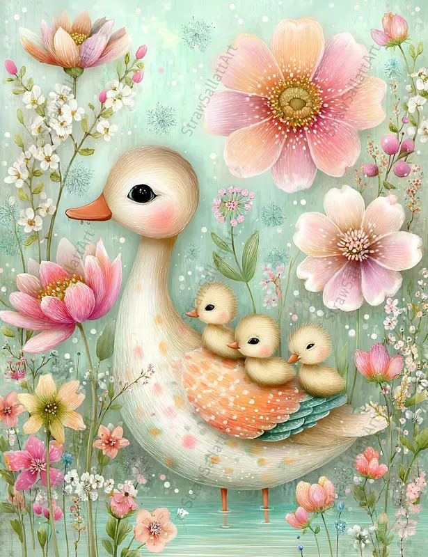 Spring Garden Junk Journal Floral Posters