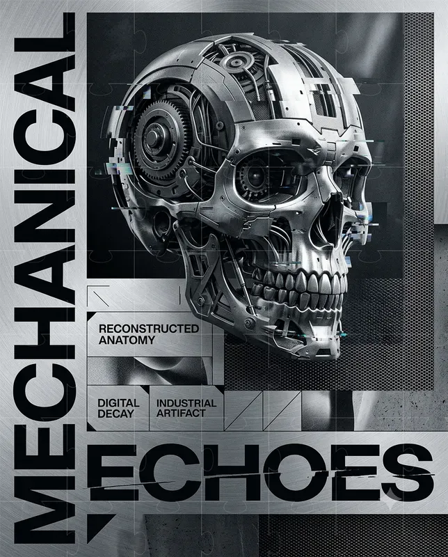 Glitch Editorial Poster Generator