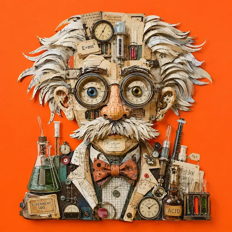 Whimsical Object Face Collages