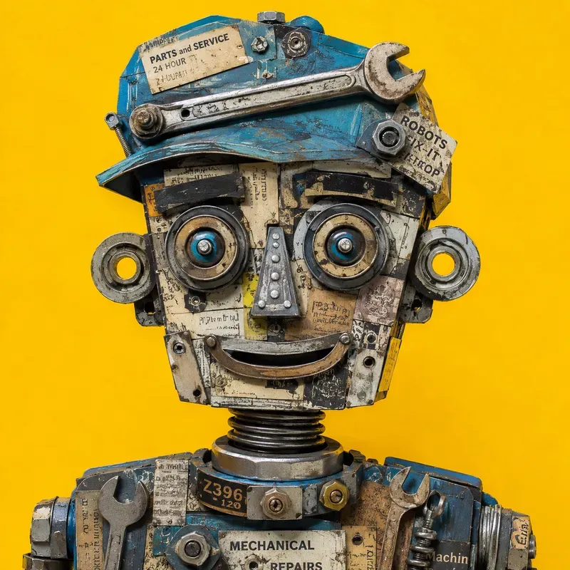 Whimsical Object Face Collages