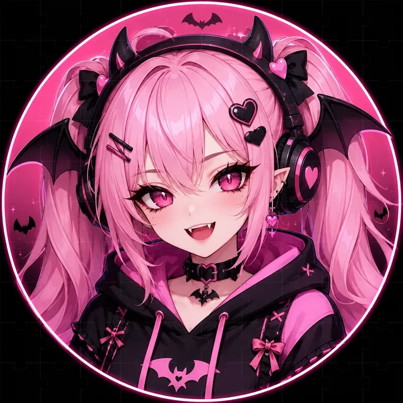 Vampire Gamer Girl Avatars