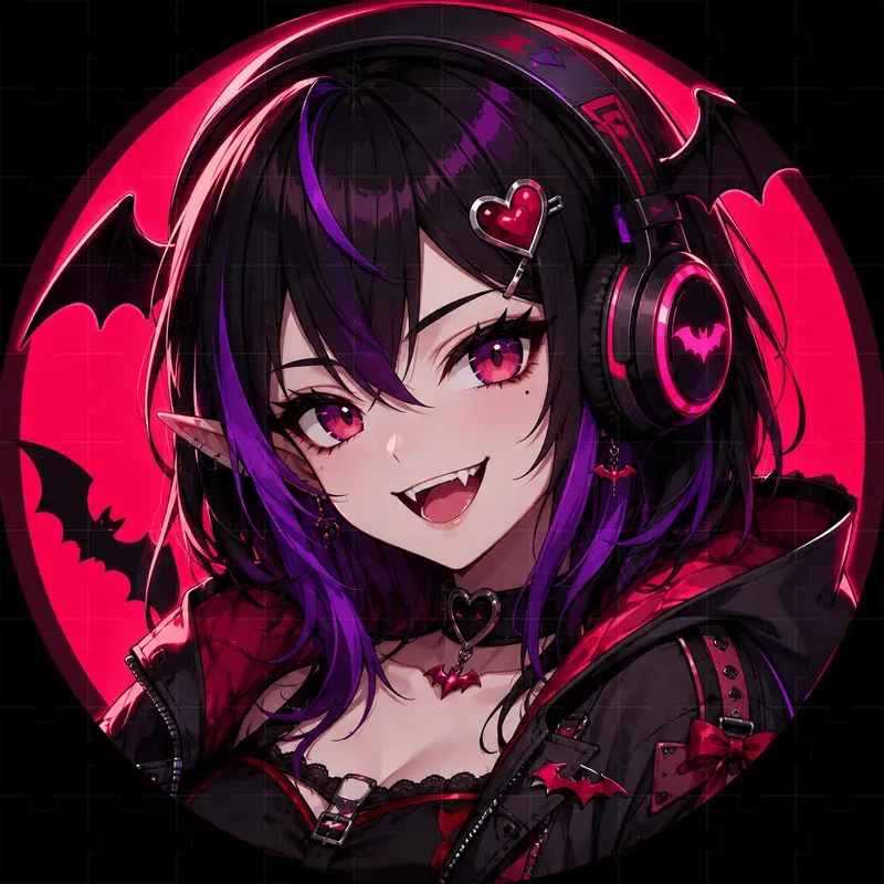 Vampire Gamer Girl Avatars