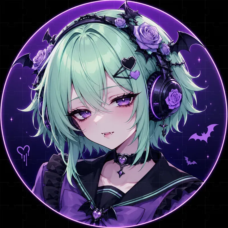 Vampire Gamer Girl Avatars