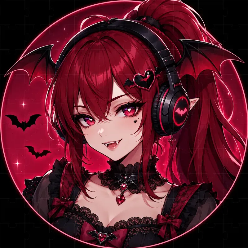 Vampire Gamer Girl Avatars