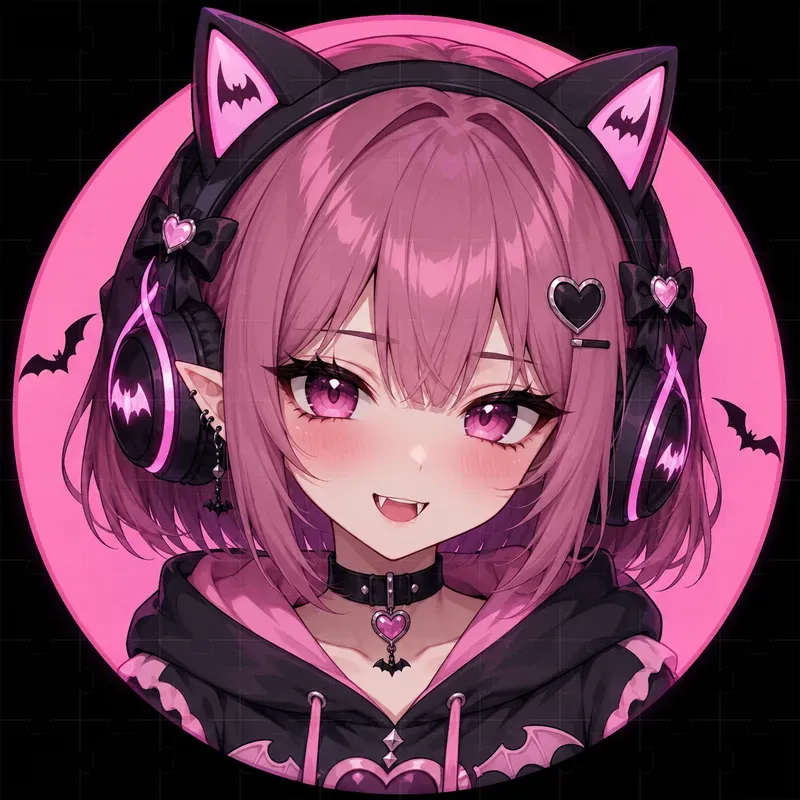 Vampire Gamer Girl Avatars