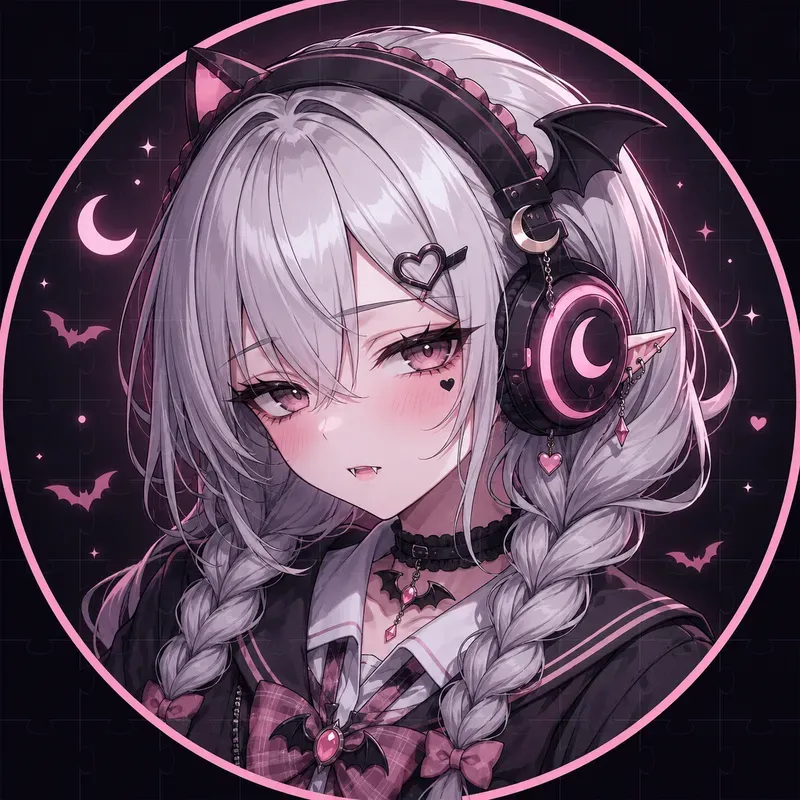 Vampire Gamer Girl Avatars