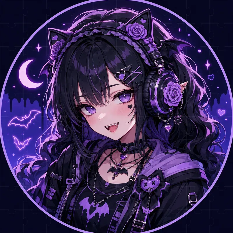 Vampire Gamer Girl Avatars