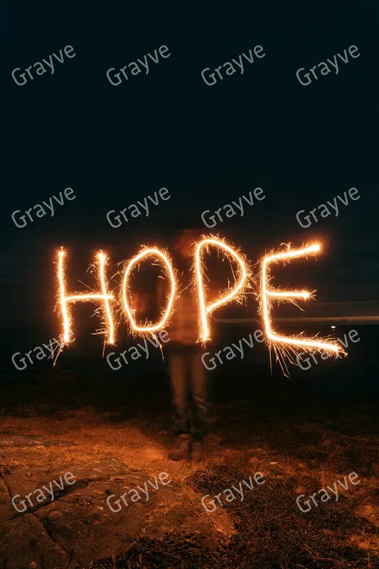 Light Painting Typography