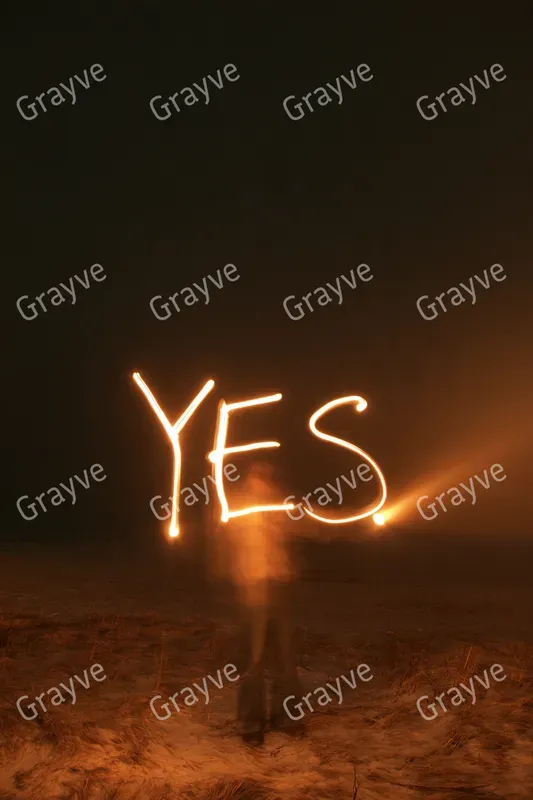 Light Painting Typography