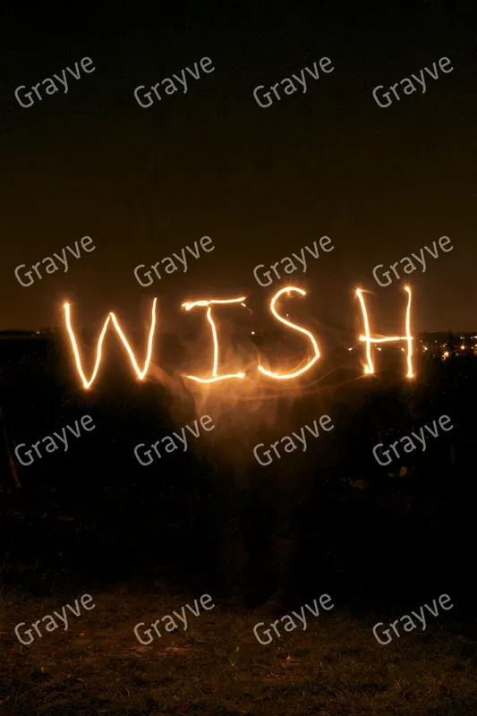 Light Painting Typography