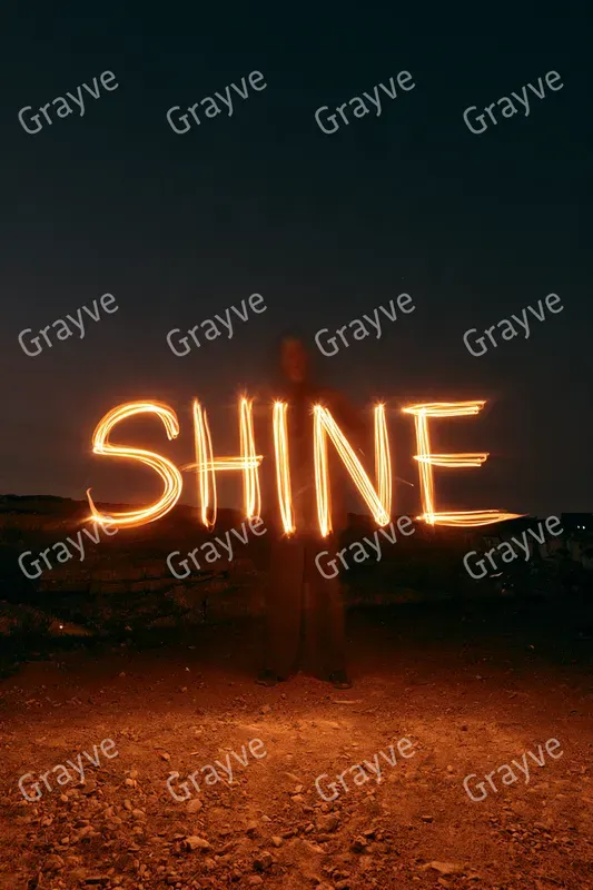 Light Painting Typography