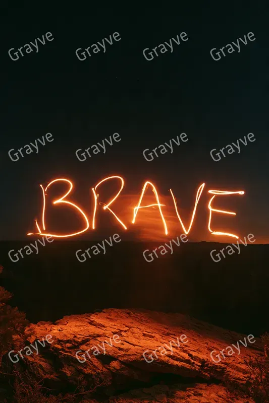 Light Painting Typography