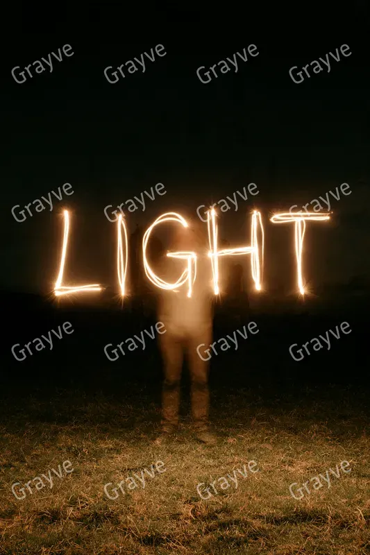 Light Painting Typography