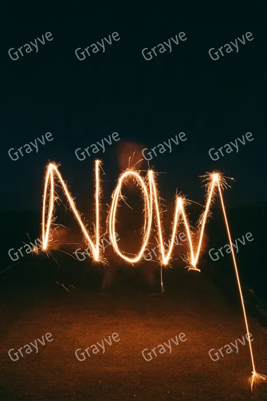 Light Painting Typography
