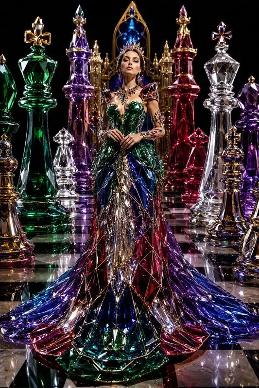 Crystalline Couture Card Queens