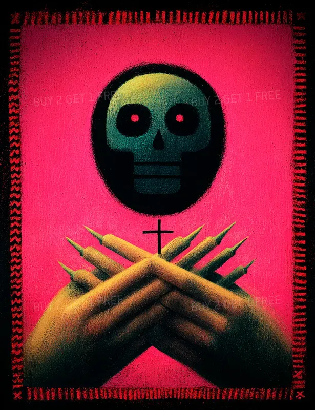 Santa Muerte Mix Art