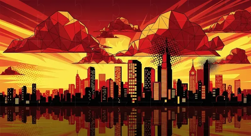 Bold Popart Vector Scenes