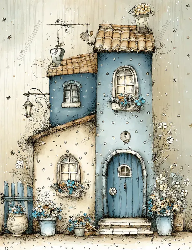 Whimsical Kids Junk Journal Illustrations