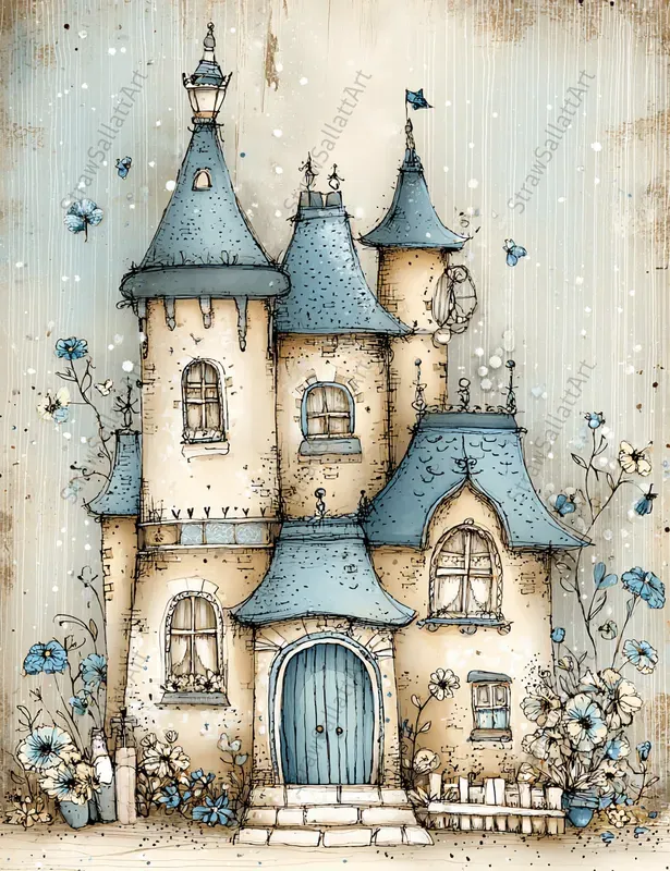 Whimsical Kids Junk Journal Illustrations