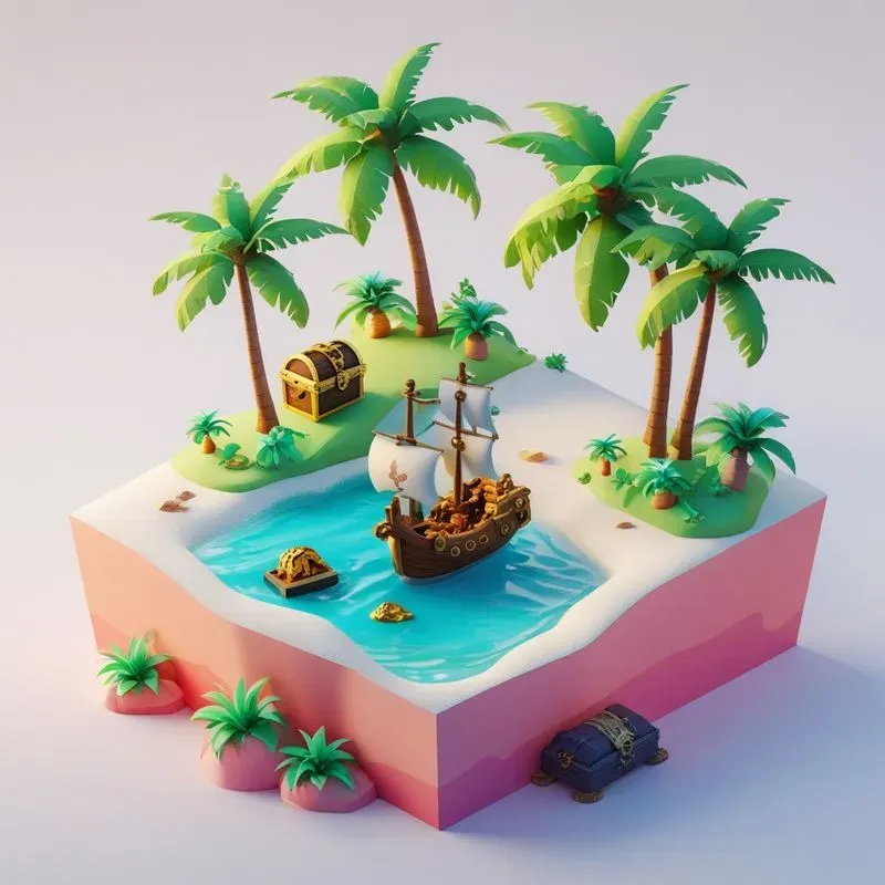 Isometric 3D Microworlds Collection