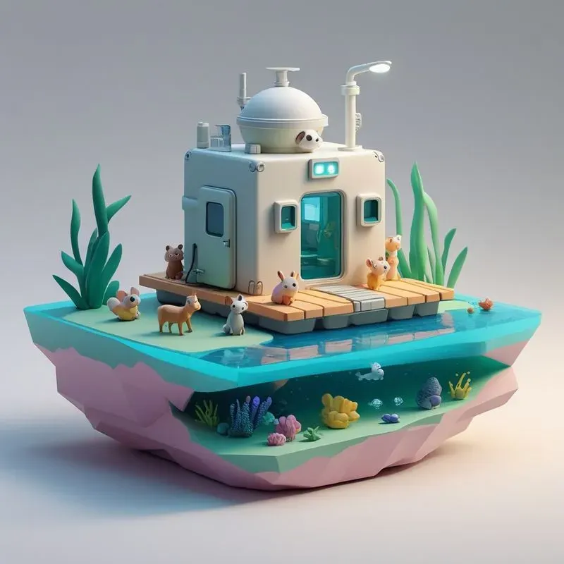 Isometric 3D Microworlds Collection