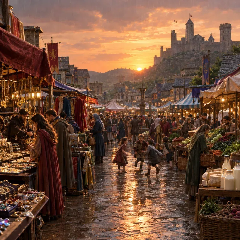 Realistic Village Scenes