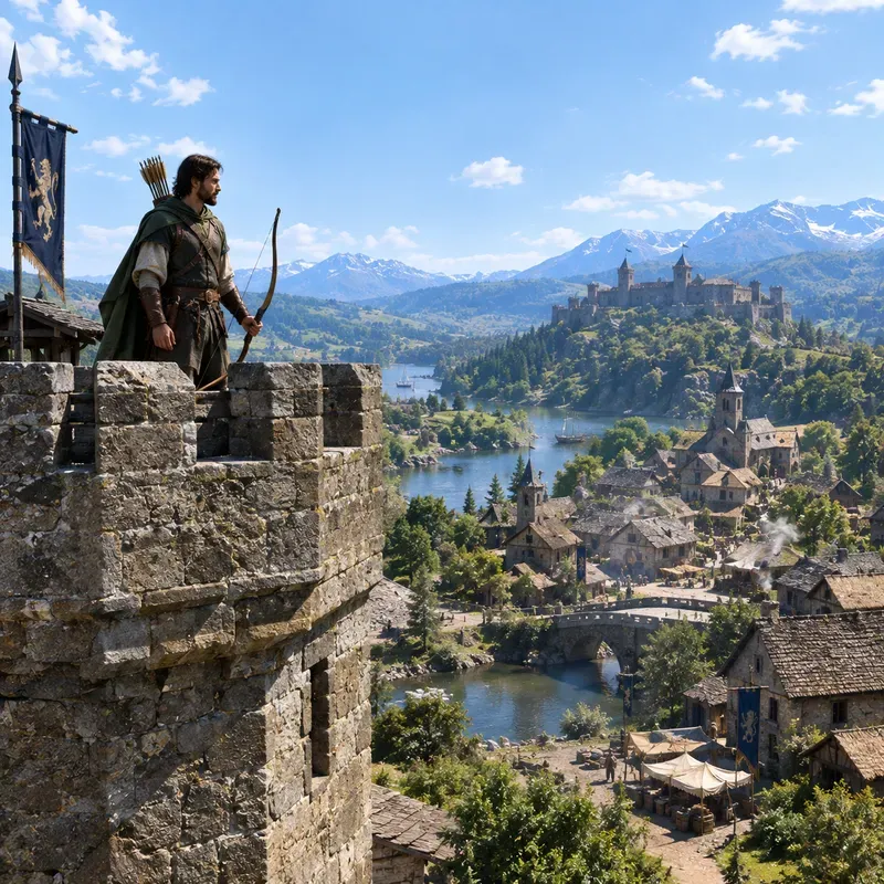 Realistic Village Scenes