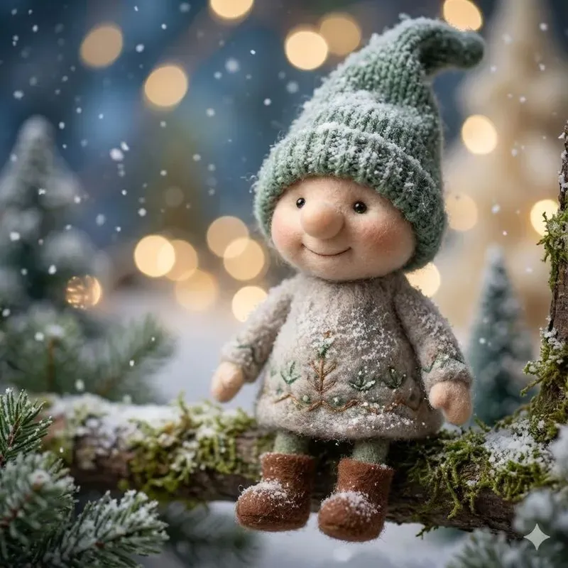 Whimsical Winter Gnome Characters