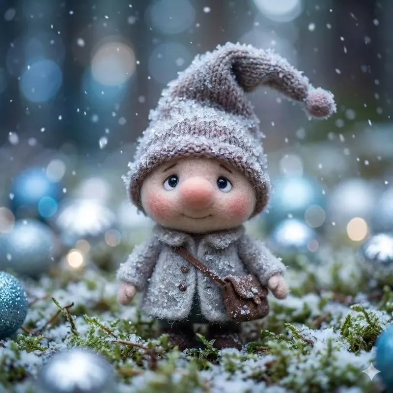 Whimsical Winter Gnome Characters