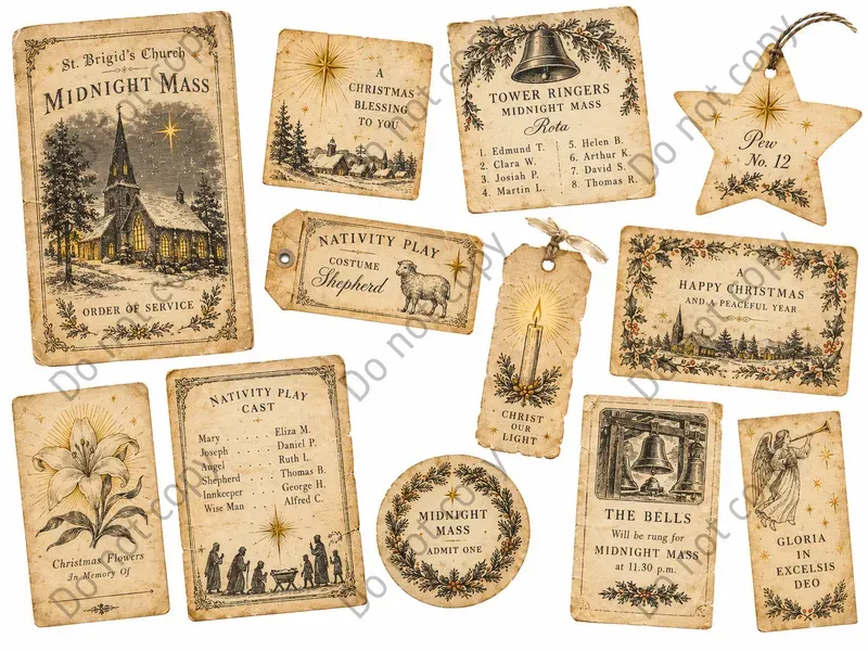 Nativity Church Christmas Ephemera