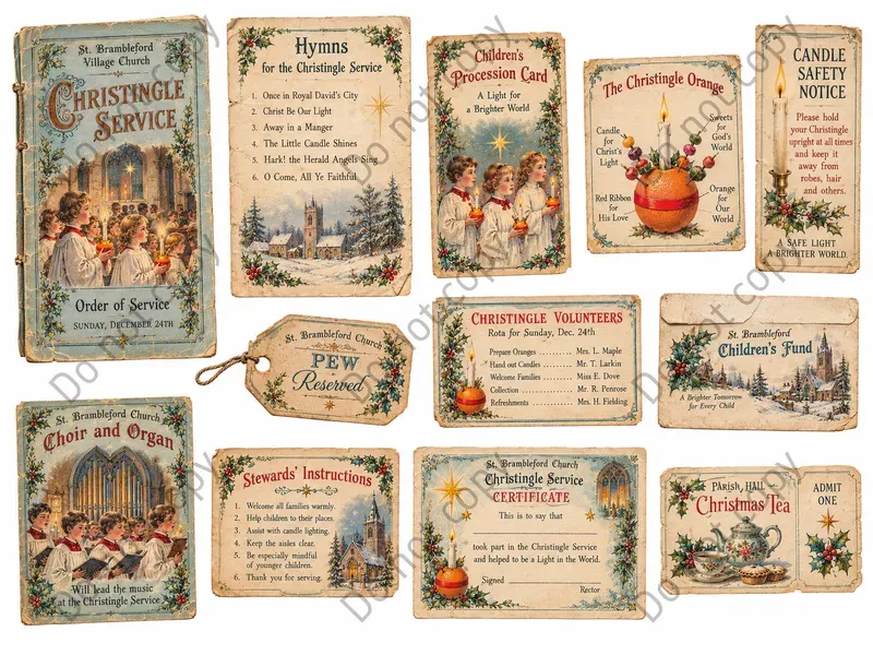 Nativity Church Christmas Ephemera