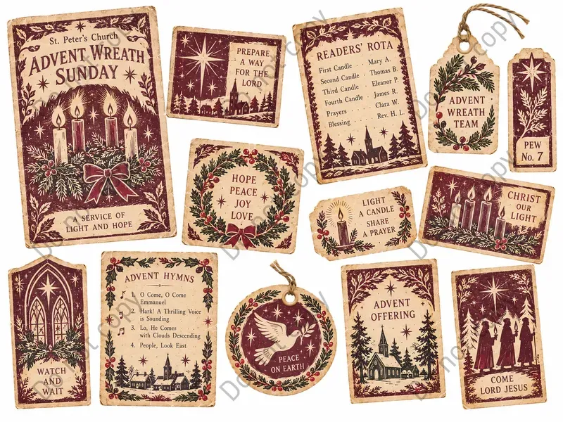 Nativity Church Christmas Ephemera