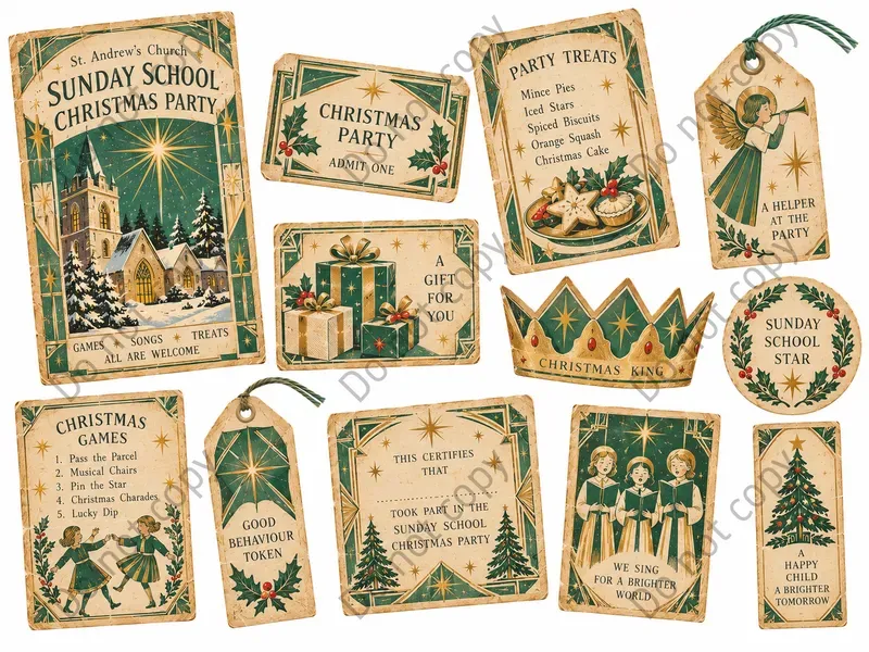 Nativity Church Christmas Ephemera