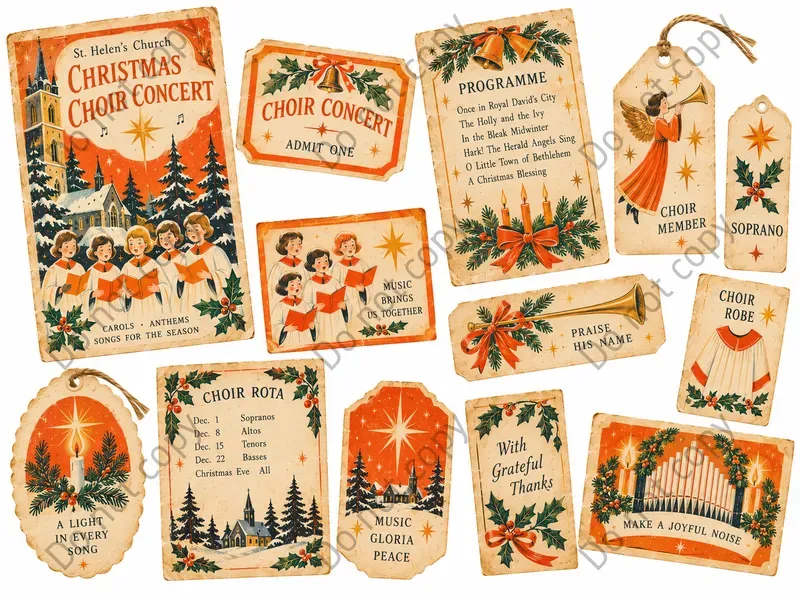 Nativity Church Christmas Ephemera