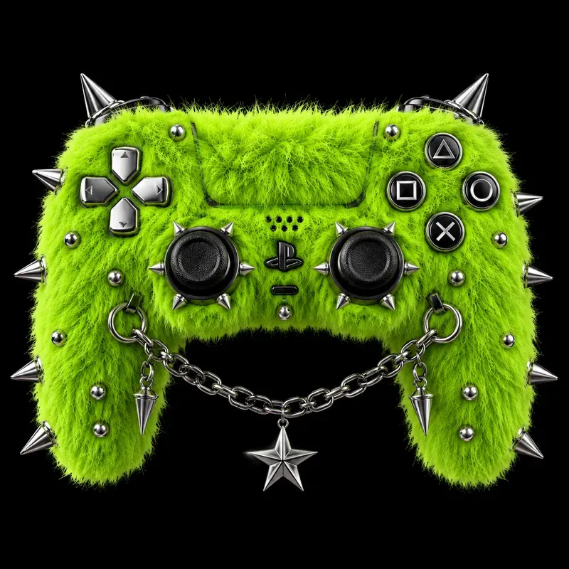 Furry Lime Punk 3D Objects