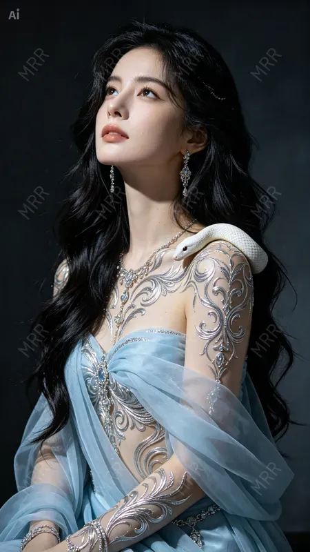 Golden Body Art Portraits Girls