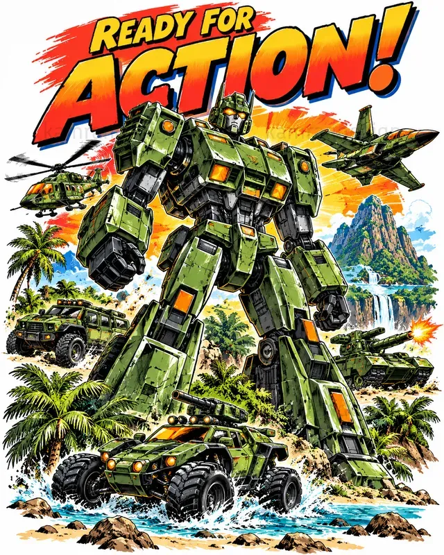 Retro Robot Adventure Posters