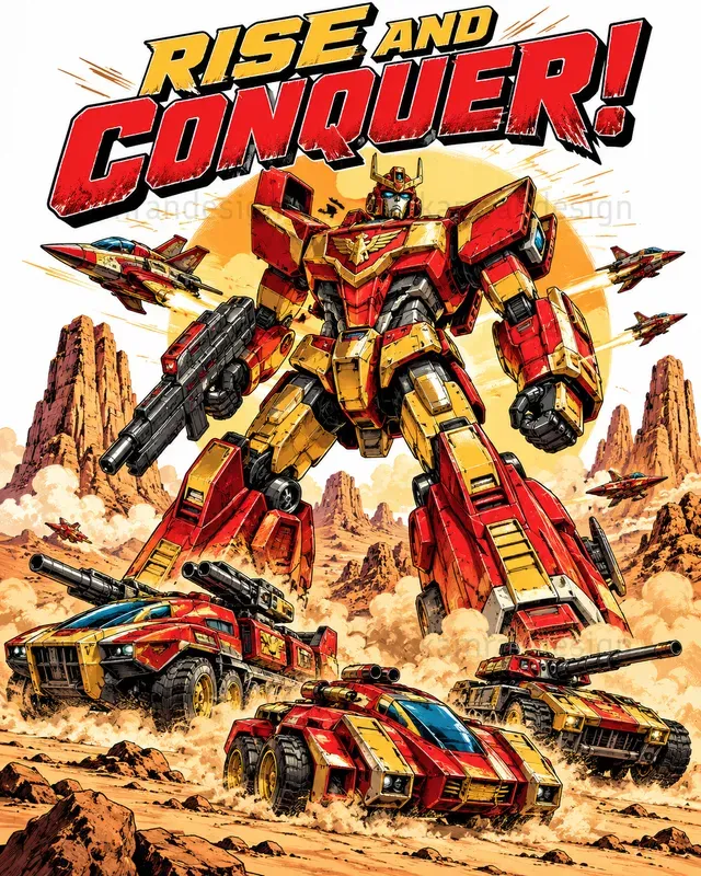 Retro Robot Adventure Posters