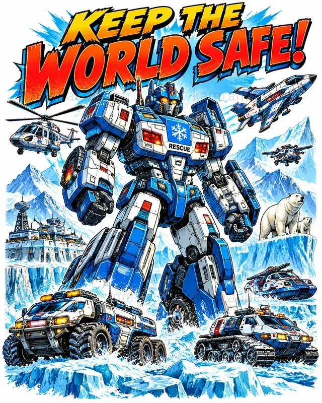 Retro Robot Adventure Posters