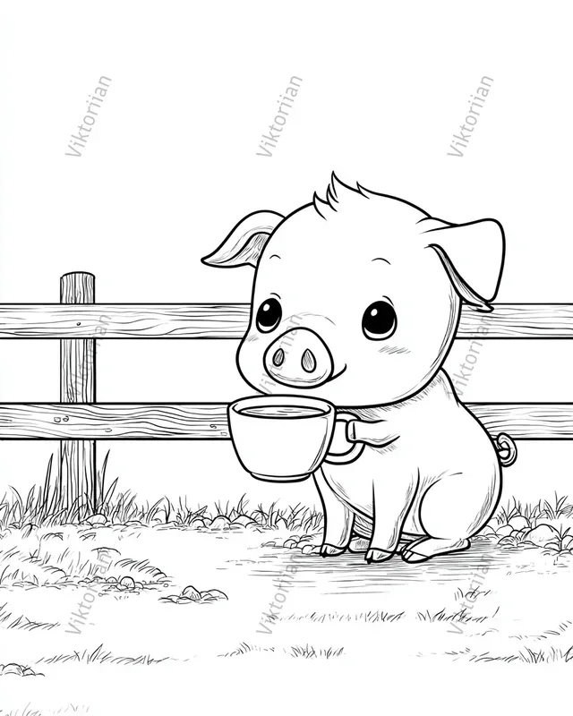 Cozy Kids Coloring Book Pages